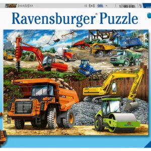 Ravensburger Construction Vehicles 100-Piece Jigsaw Puzzle - Engaging & Educational Toy for Kids | Durable & Long-Lasting | Stimulates Creativity & Problem Solving | FSC Certified