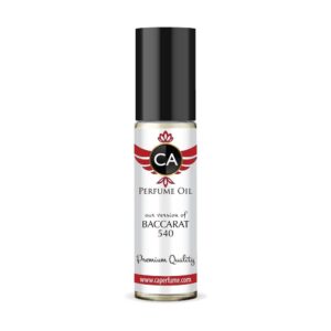 CA Perfume Inspired by Maison Francis Baccarat 540 For Women Men Replica Fragrance Amber Rouge Exclusive Baccarat Unisex Body Oil Sample Size Bacara Parfum Mfk Bakarat Roll-On 0.3 Fl Oz/10ml