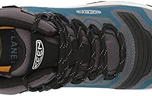 KEEN Women's Tempo Flex Mid Height Lightweight Waterproof Hiking Boot, Blue Coral/Star White, 9