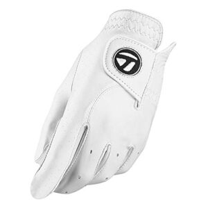 TaylorMade 2021 Tour Preferred Glove, Cadet, Left Hand, Large,White