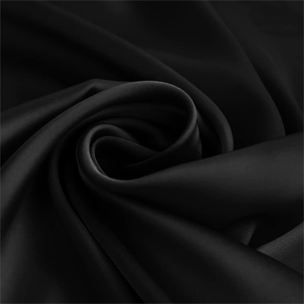 MLMW Satin shawl wraps for Evening Dresses for Women Extra Long for Wedding, Bridal Party (Black)