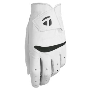 taylormade 2021 stratus soft cadet glove, medium/large , white