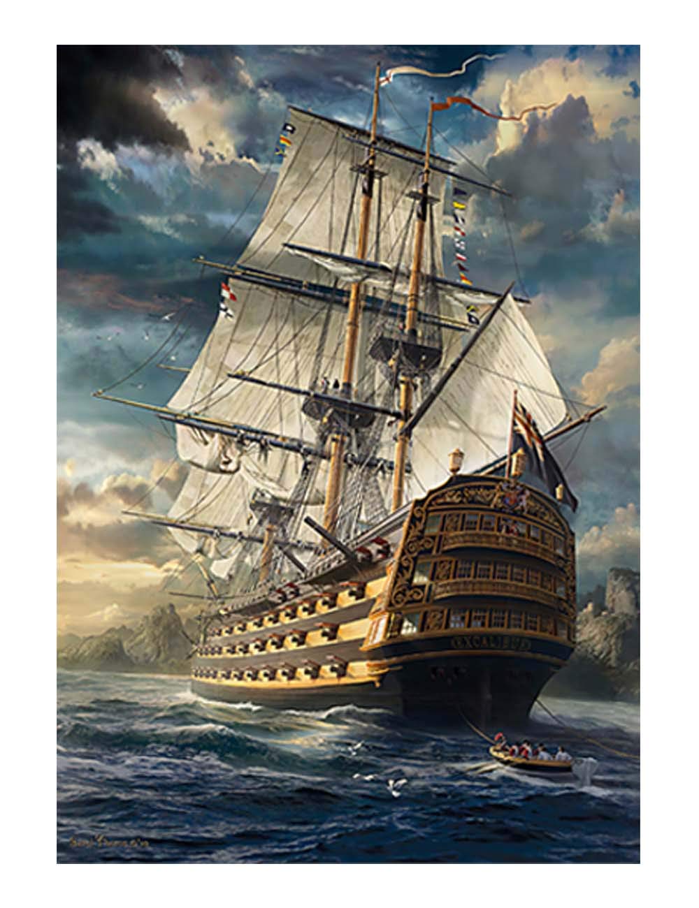 Dxles 1000 Piece Jigsaw Puzzle, The Great Voyage Puzzle for Adults and Kids Children Educational Toys (The Great Voyage)