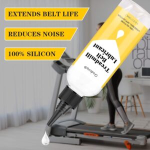 Premium 100% Silicone Lube 4 Ounces for Treadmill Belt Lubrication, Easy to Apply Lubricant Oil, Suitable for Nearly All Type of Treadmills