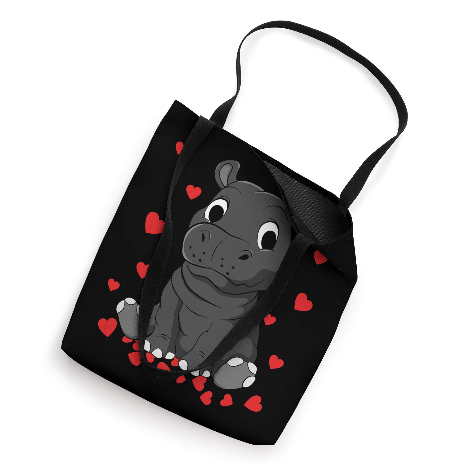 Cute Baby Hippopotamus Valentines Day Gift for Hippo Lovers Tote Bag