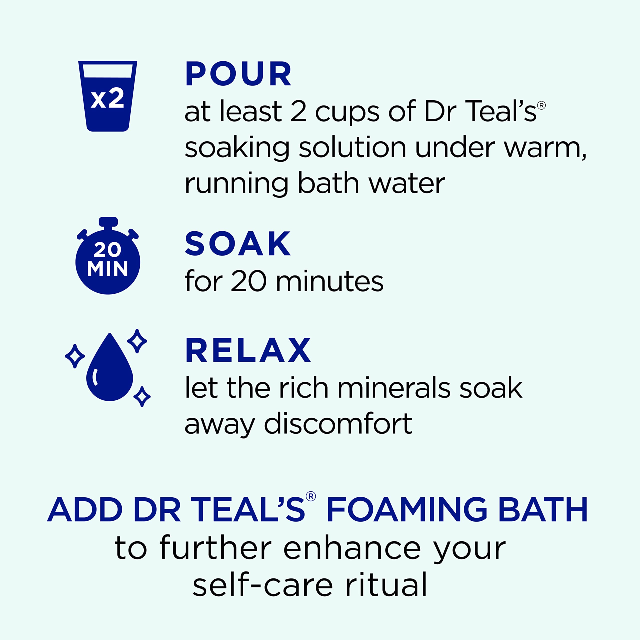 Dr Teal's Pure Epsom Salt Soak, Clarify & Smooth with Witch Hazel & Aloe Vera, 3 lbs