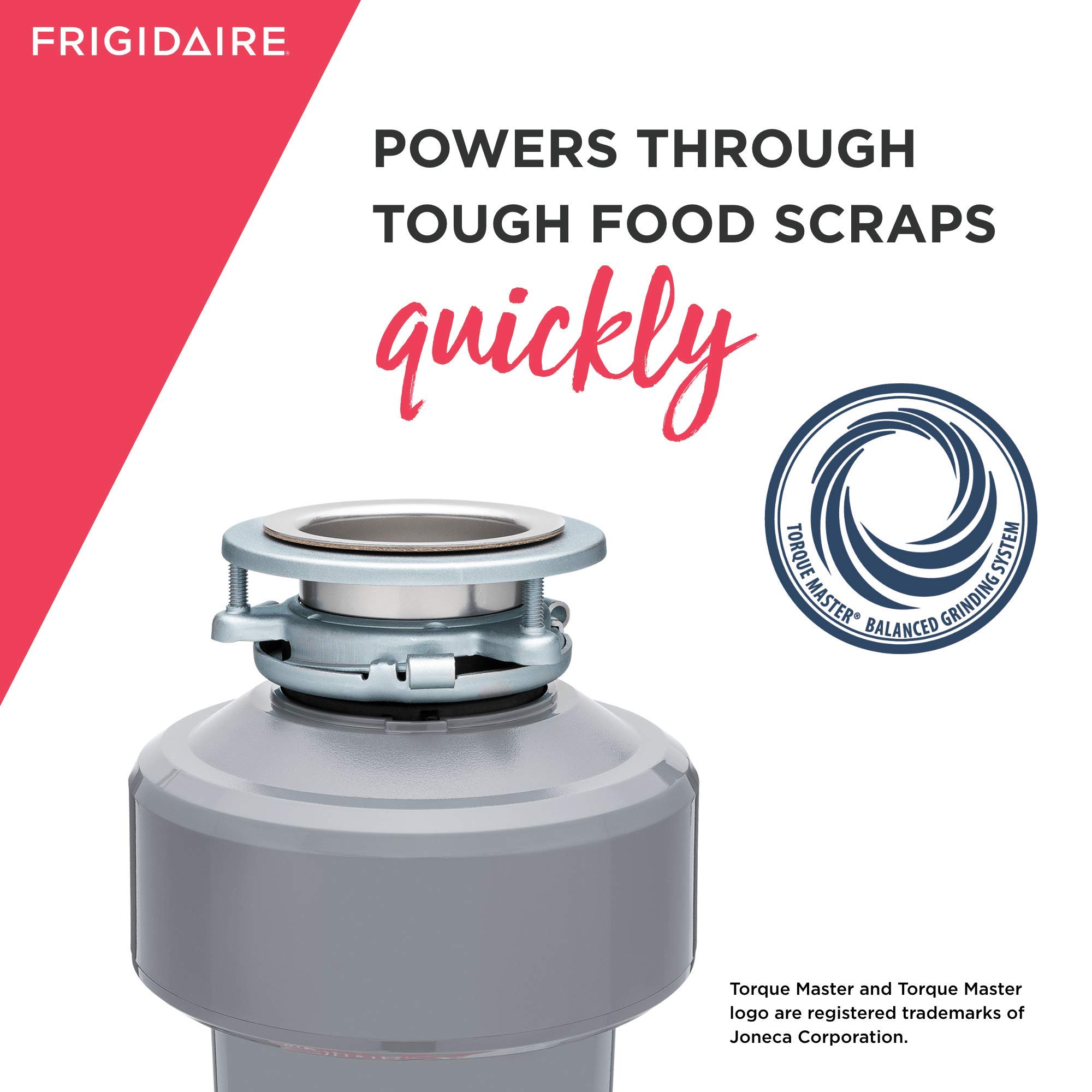 Frigidaire 3/4 HP Corded Garbage Disposal for Kitchen Sinks | FF75DISPC1