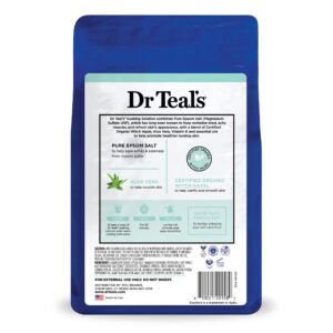 Dr Teal's Pure Epsom Salt Soak, Clarify & Smooth with Witch Hazel & Aloe Vera, 3 lbs