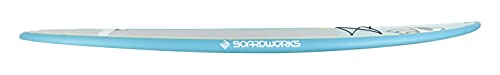 Boardworks Sōlr | Recreational Stand Up Paddleboard | X-Shot Epoxy Hardboard with Paddle | 10' 6" | Blue/Yellow/Grey, 4440720527