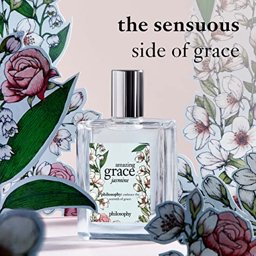 philosophy amazing grace jasmine eau de toilette - alluring & sensual women's perfume - with notes of jasmine, bergamot & musk - luxury perfume for women - long lasting fragrance