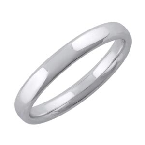 950 platinum 3.2 mm plain wedding band (ring size 7.75)