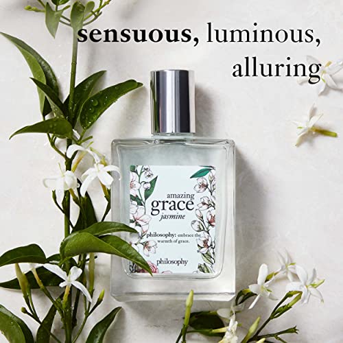 philosophy amazing grace jasmine eau de toilette - alluring & sensual women's perfume - with notes of jasmine, bergamot & musk - luxury perfume for women - long lasting fragrance