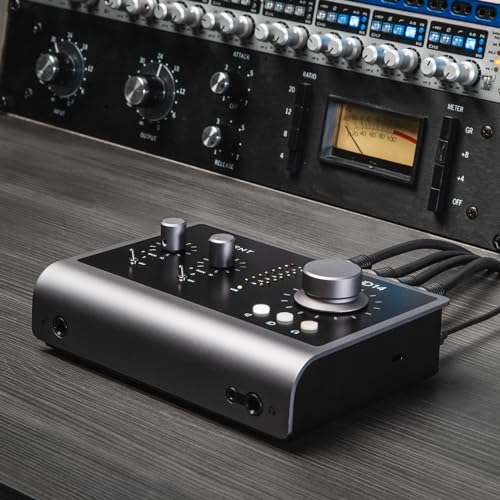 Audient Audio Interface iD14 MKII, 2 Class-A Microphone Preamps (High Performance USB Audio Interface, USB-C Connector, Monitor Mix and Monitor Panning Function, 2 Headphone Outputs), Black