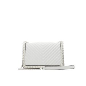 aldo women's medium greenwald crossbody bag, white overflow