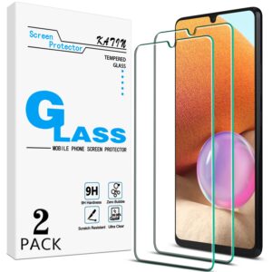 katin [2-pack] designed for samsung galaxy a42 5g tempered glass screen protector, 9h hardness, case friendly