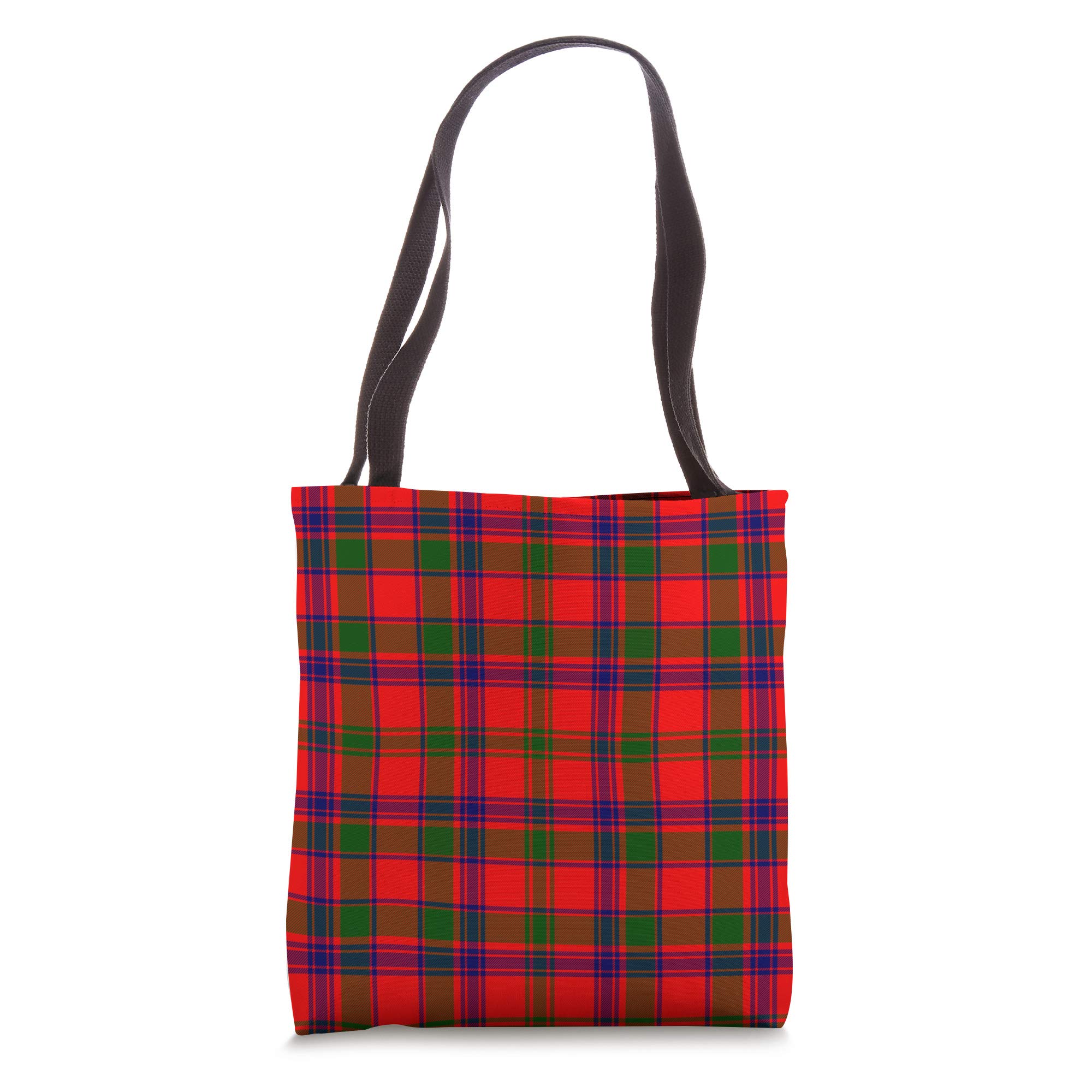 MacColl Clan Modern Tartan Scottish Plaid Family Red Plaids Tote Bag