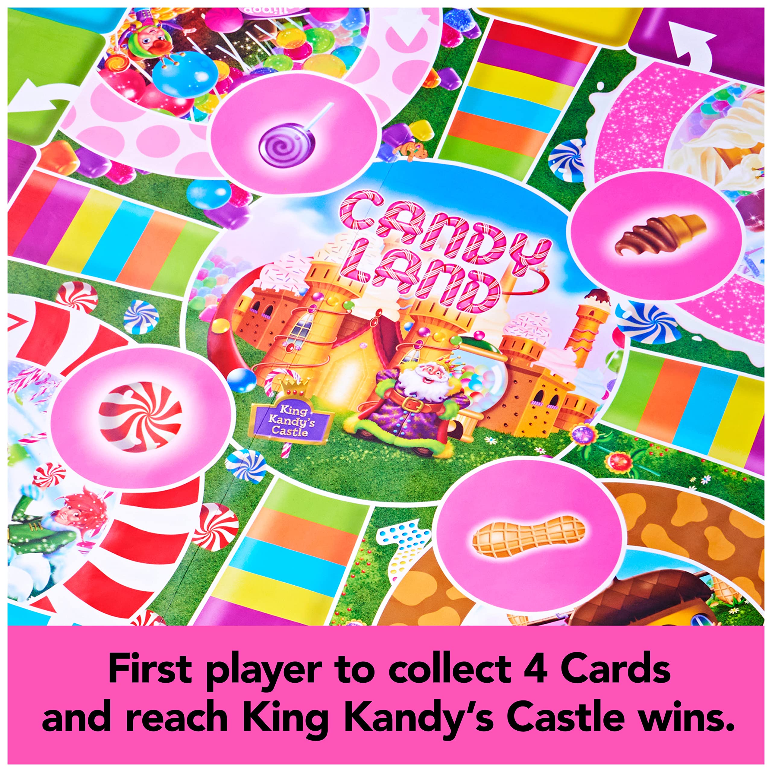 Giant Candy Land Game for Kids Party Board Game Indoor/Outdoor with Oversized Gameboard Summer Toy for Preschoolers, Kids, & Families Ages 4 and up