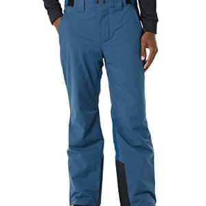 Amazon Essentials Men's Waterproof Insulated Ski Pant, Teal Blue Plaid, Medium