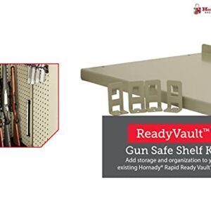 Hornady Ready Vault Shelf Kit, 98252 - Sturdy, Metal Shelf Designed for The RAPiD Safe Ready Vault - 100 Pound Weight Capacity to Safely Hold Gun Safe Accessories, Ammo, or Other Heavy Items