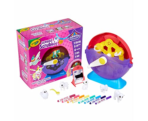 Crayola Scribble Scrubbie Pets Carnival Playset, Pet Grooming Toy, Animal Toys for Girls & Boys, Gift for Kids, Ages 3+