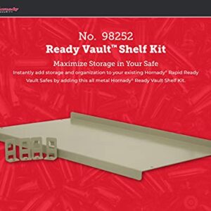 Hornady Ready Vault Shelf Kit, 98252 - Sturdy, Metal Shelf Designed for The RAPiD Safe Ready Vault - 100 Pound Weight Capacity to Safely Hold Gun Safe Accessories, Ammo, or Other Heavy Items