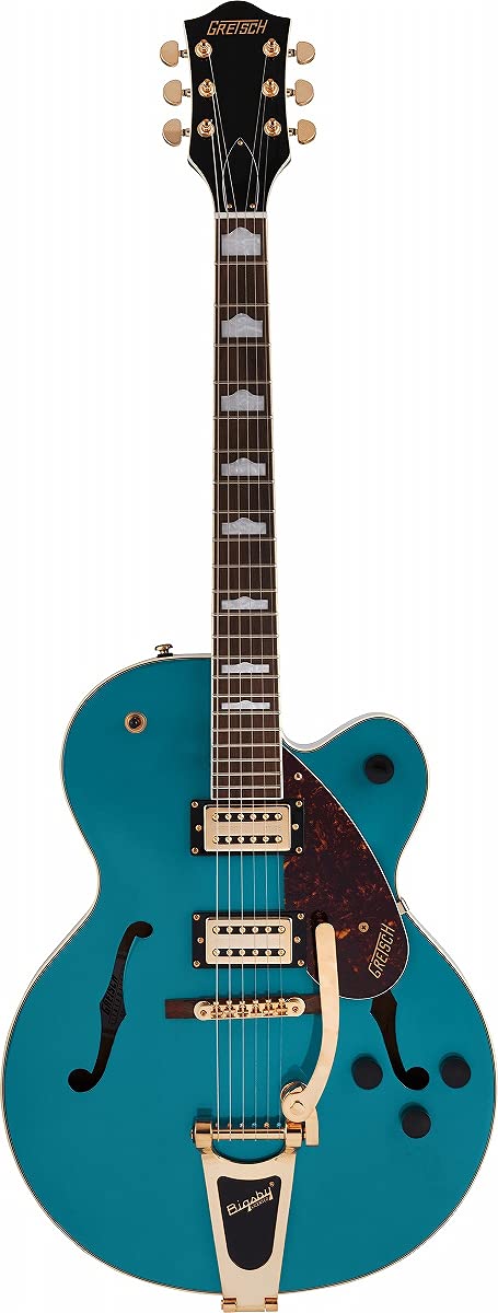 Gretsch G2410TG Streamliner Hollow Body Single-Cut and Gold Hardware Ocean Turquoise w/Bigsby