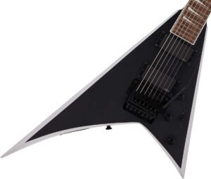 jackson x series rhoads rrx24-mg7 electric guitar - satin black with primer gray bevels