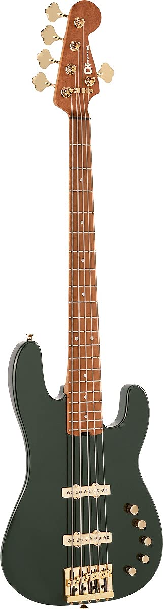 Charvel Pro-Mod San Dimas Bass JJ V - Lambo Green Metallic