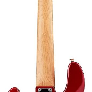 Charvel Pro-Mod San Dimas Bass Guitar JJ V, Caramelized Maple Fingerboard (Candy Apple Red)