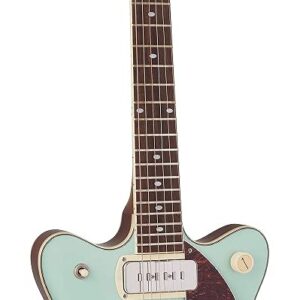 Gretsch G2655T-P90 Streamliner Center Block Jr. Double-Cut P90 Two-Tone Mint Metallic and Vintage Mahogany Stain w/Bigsby