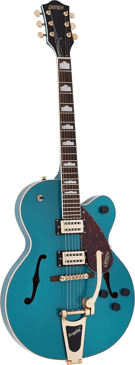 Gretsch G2410TG Streamliner Hollow Body Single-Cut and Gold Hardware Ocean Turquoise w/Bigsby