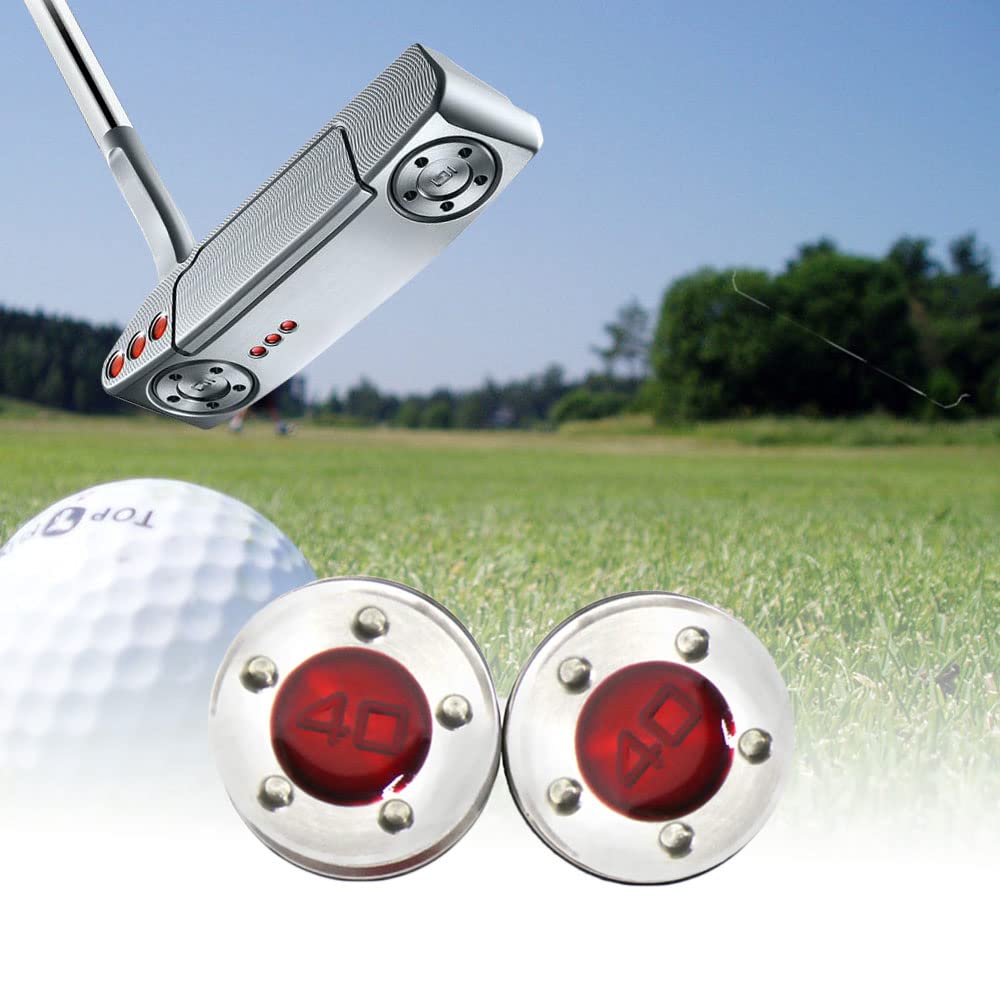 SEACLOUD Golf Putter Weights 2pcs 40g for Newport Putters Golf Weights Red Compatible for Newport Putter