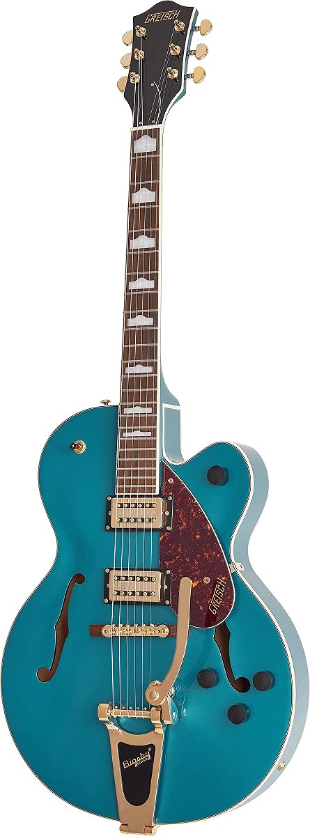 Gretsch G2410TG Streamliner Hollow Body Single-Cut and Gold Hardware Ocean Turquoise w/Bigsby