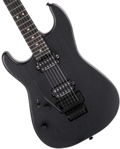 charvel pro-mod san dimas style 1 hh fr sassafras left-handed electric guitar - satin black