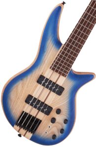 jackson pro series 5-string spectra bass sba v, blue burst, caramelized jatoba fingerboard