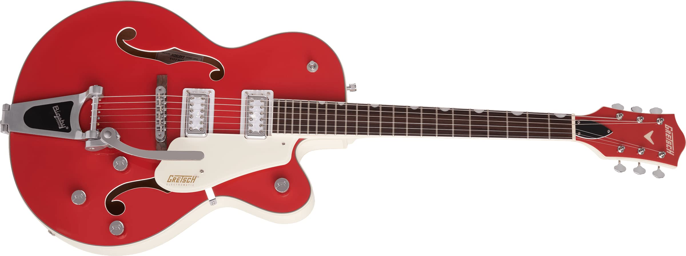 Gretsch G5410T Limited Edition Electromatic "Tri-Five" Hollow Body Single-Cut Two-Tone Fiesta Red/Vintage White w/Bigsby