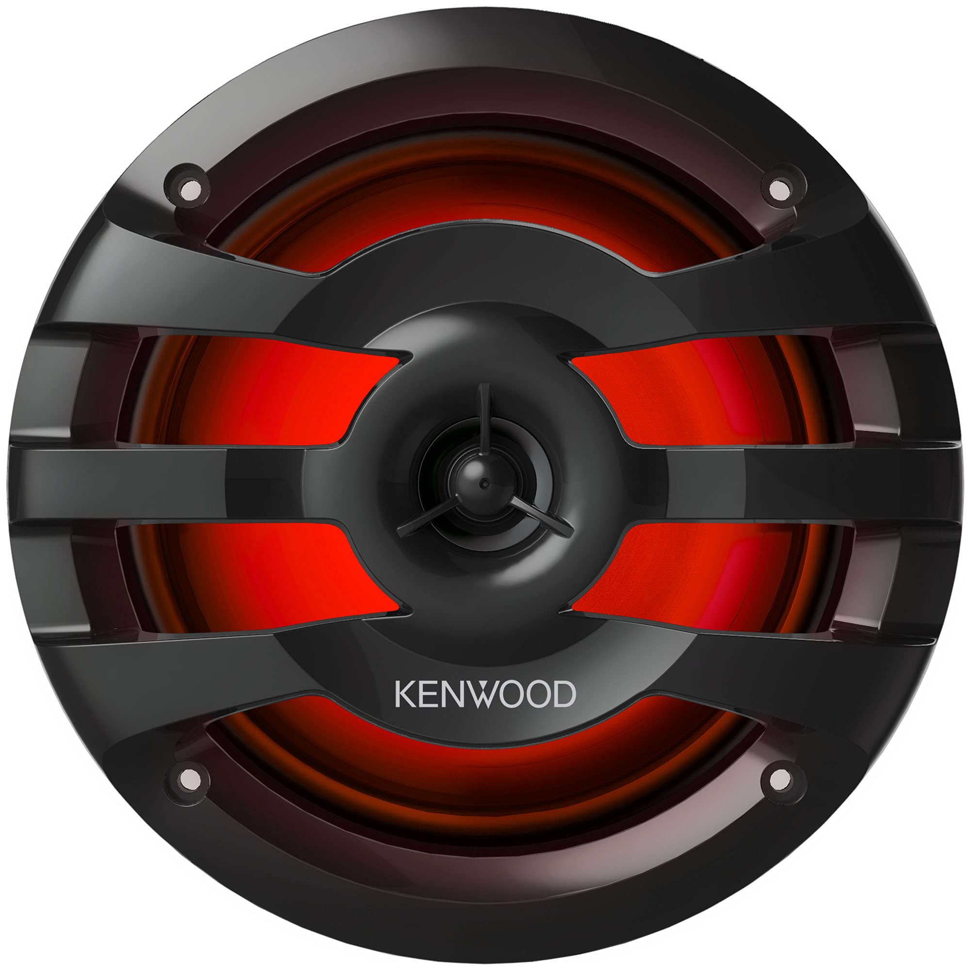 Kenwood KFC-1673MRBL 6-3/4" Marine/Car Speakers Black w/RGB