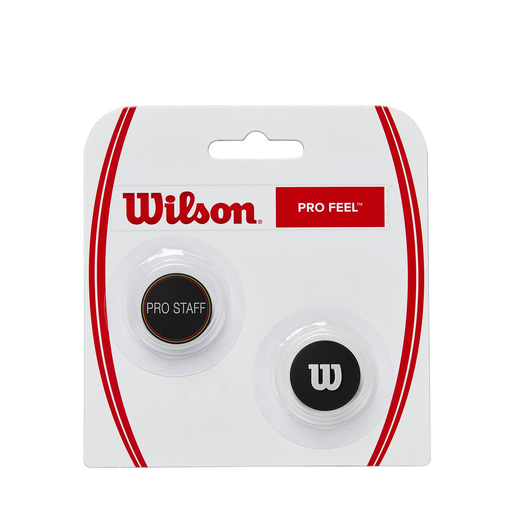 WILSON unisex adult Pro Feel Pro Staff dampener, Red, 2 US