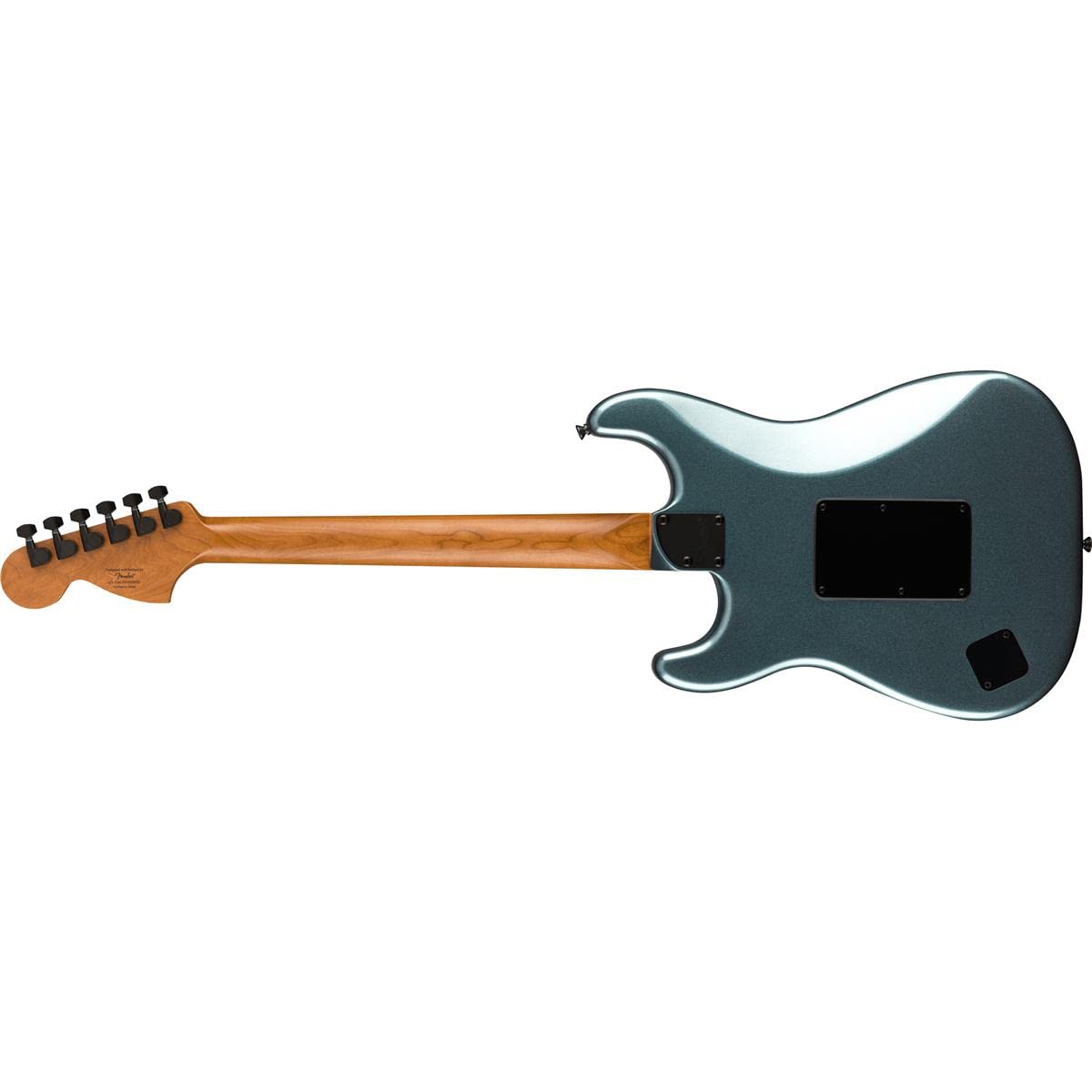 Squier Contemporary Stratocaster HH Floyd Rose Electric Guitar, with 2-Year Warranty, Gunmetal Metallic, Roasted Maple Fingerboard