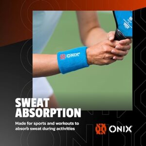 ONIX Pickleball Sweat Absorption Wristband — Black