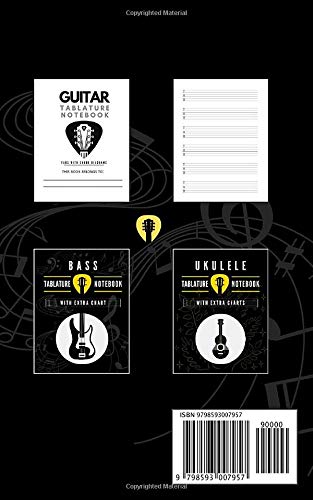 Guitar Tablature Notebook: Blank Guitar Tablature Paper, Standard Tab Manuscript Paperback for Beginners and Advanced Musicians