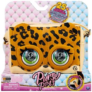 purse pets, leoluxe leopard interactive pet toy & crossbody kids purse with over 25 sounds and reactions, shoulder bag for girls, trendy tween gifts