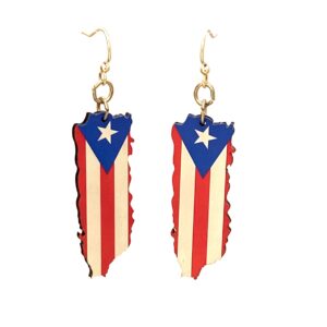 puerto rican flag earrings