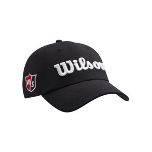 Wilson Men's Pro Tour Hat - One Size, Black/White