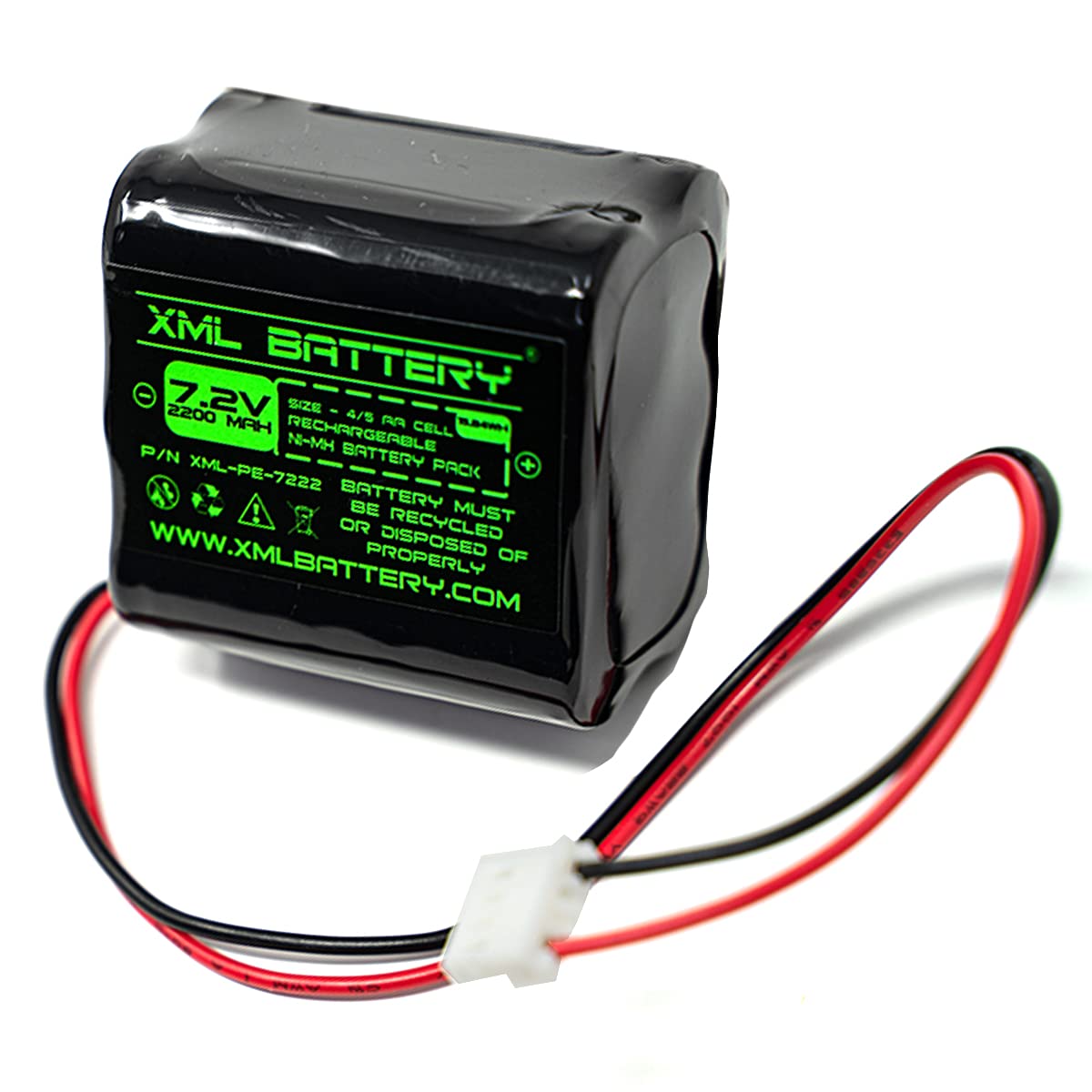 XML Battery (1 Pack) XB1918 Shark VX3 V1917 V1950 Euro-Pro Vacuum Sweeper 7.2v 3000mAh Ni-MH NIMH