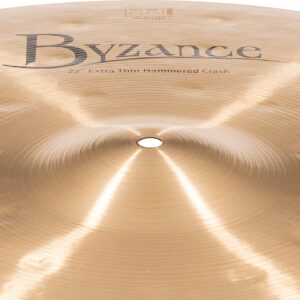 Meinl Cymbals Byzance Traditional Extra Thin Hammered Crash — Made in Turkey — B20 Bronze, 2-Year Warranty, 22インチ (B22ETHC)