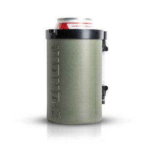 the kong 2.0. a portable can or bottle cooler/cup with a detachable, expandable, hose to funnel your drink. (green)