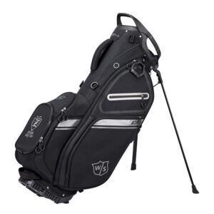 WILSON Staff EXO II Men's Golf Bag - Carry, Black/Silver