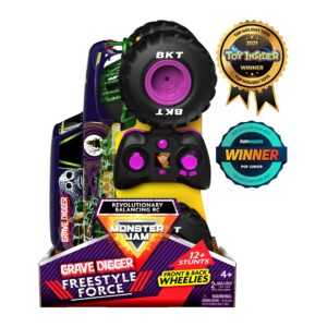 Monster Jam, Official Grave Digger Freestyle Force, Remote Control Car, Monster Truck Toys for Boys Kids and Adults, 1:15 Scale