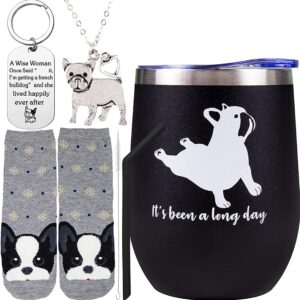 EBE EmmasbyEmma French Bulldog Gifts for Women, Frenchie Lovers Gifts for Women, French Bulldog Yoga, Frenchie Gifts for Women, French Bulldog Lover Gifts, French Bulldog Tumbler